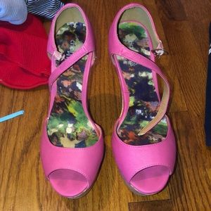 Hot pink heels